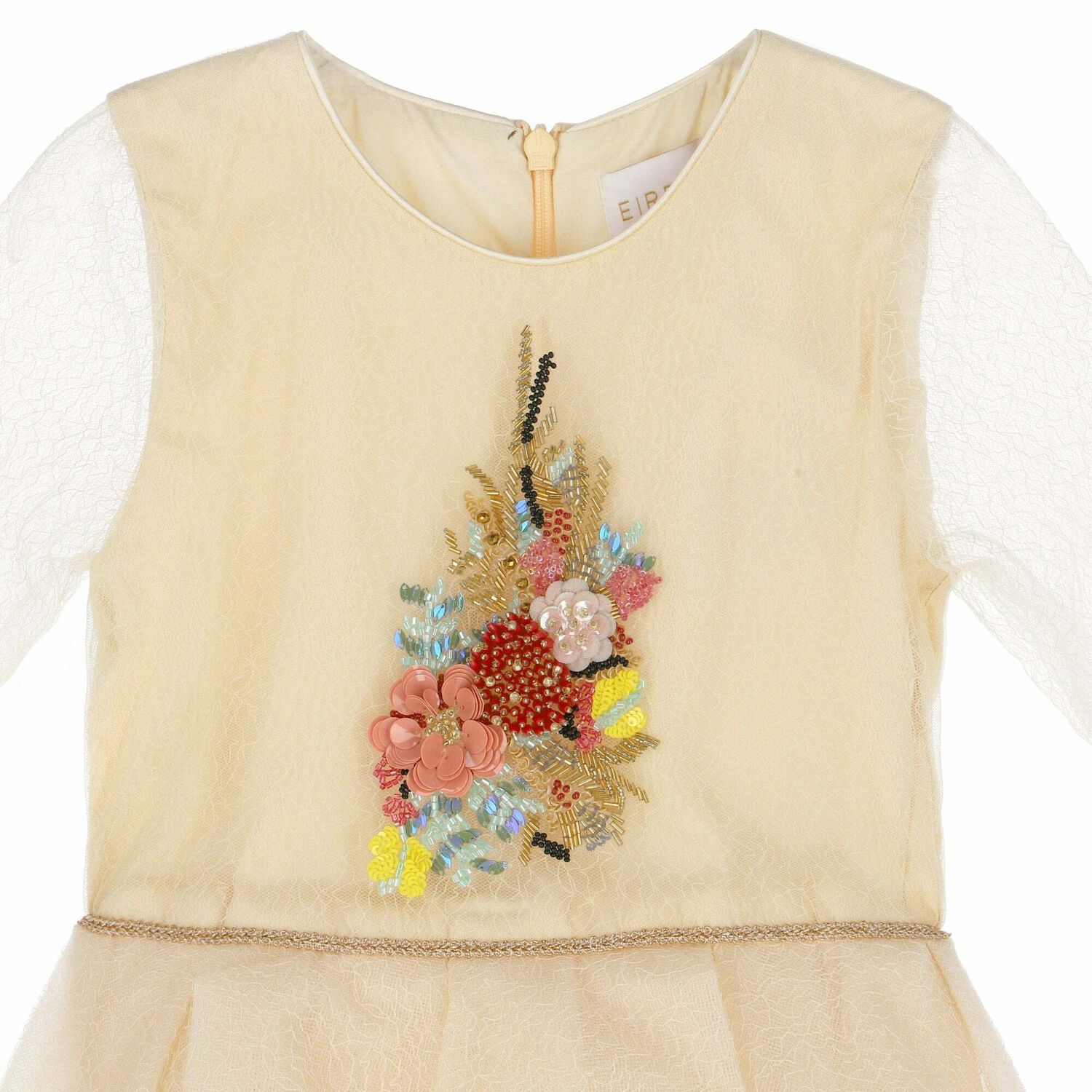 Girls Ivory Tulle Dress, 1, hi-res image number null