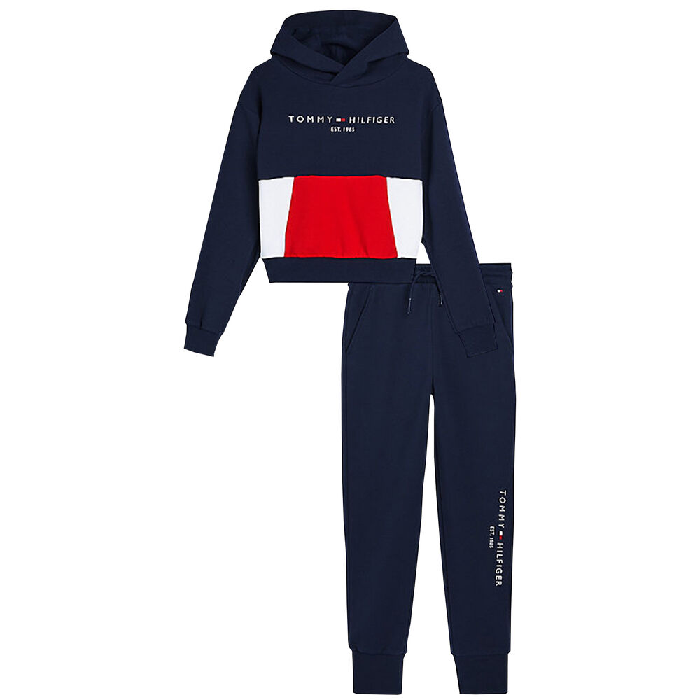 Hilfiger Girls Navy Logo | Couture USA