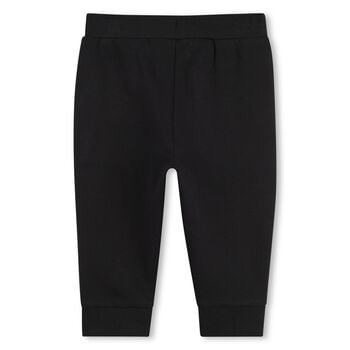 Younger Boys Beige & Black Logo Tracsuit