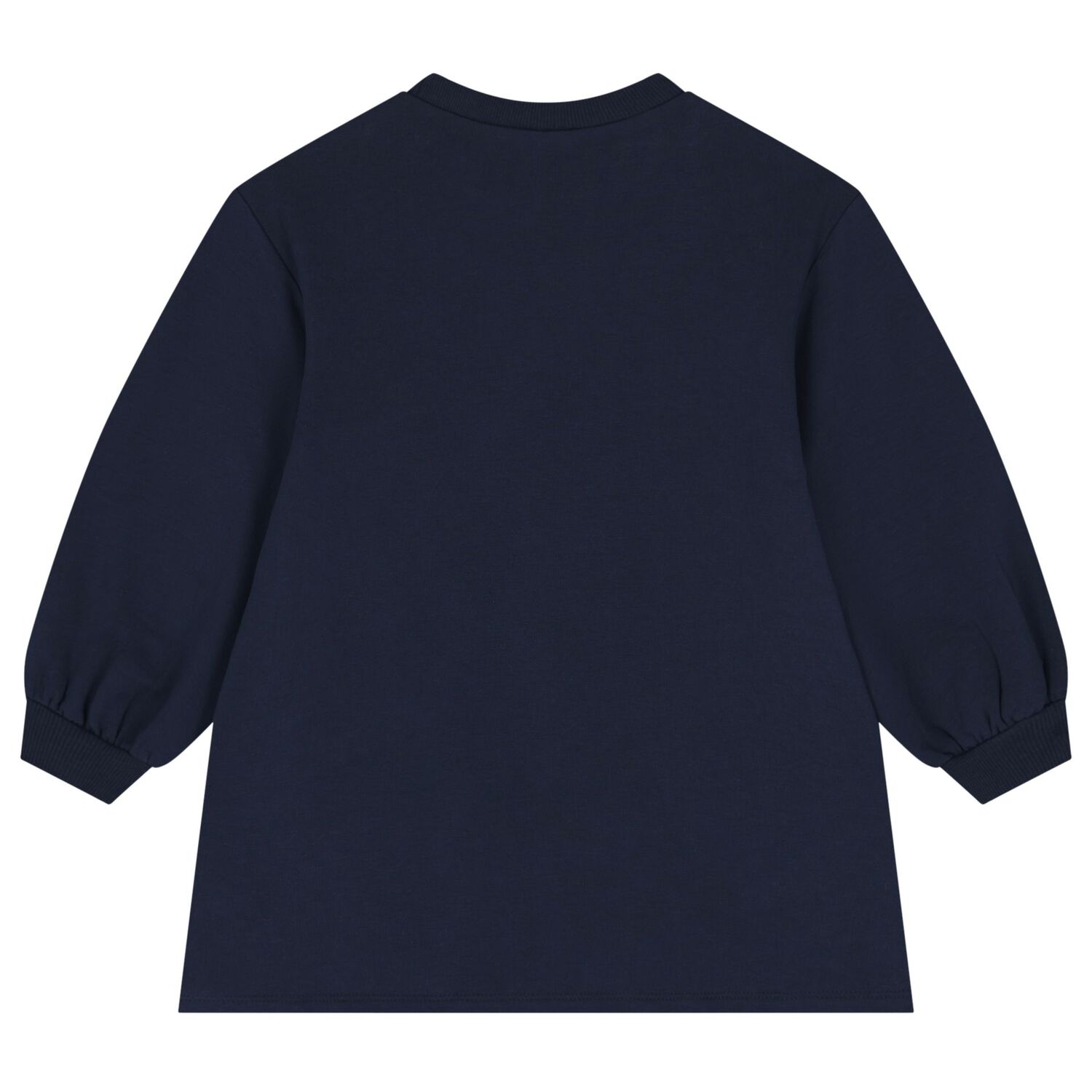 Girls Navy Blue Heart Dress, 2, hi-res