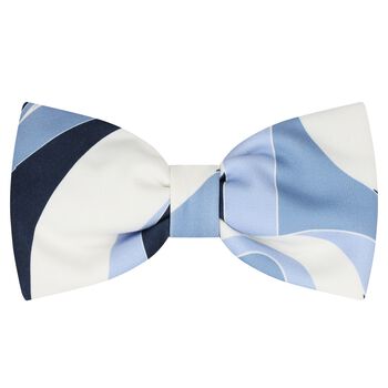 Girls Blue Swirl Neoprene Hair Clip