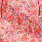 Girls Pink Floral Ruffle Maxi Dress, 1, hi-res