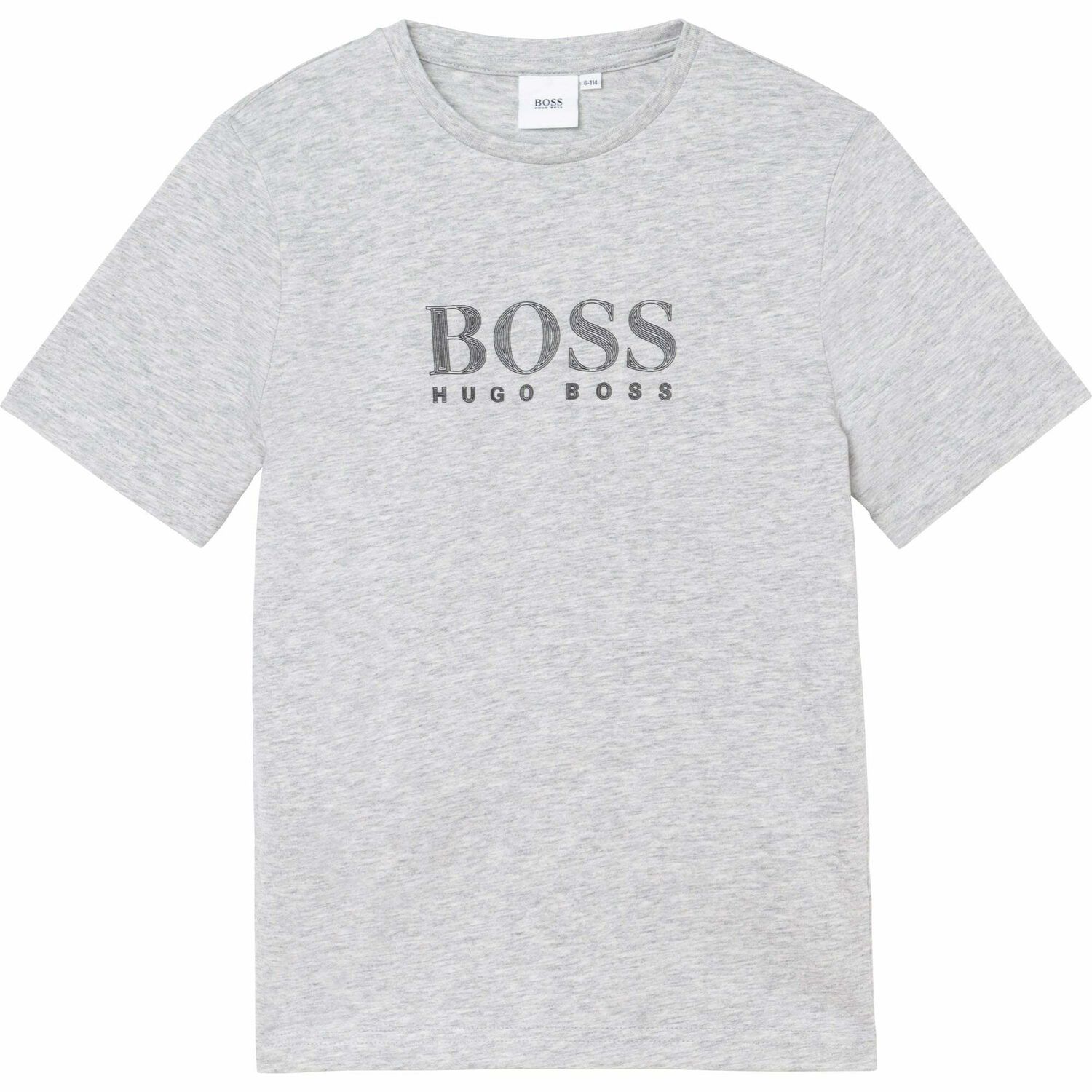Boys Grey Logo T-Shirt, 4, hi-res image number null