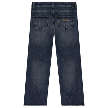 Boys Blue Logo Denim Jeans