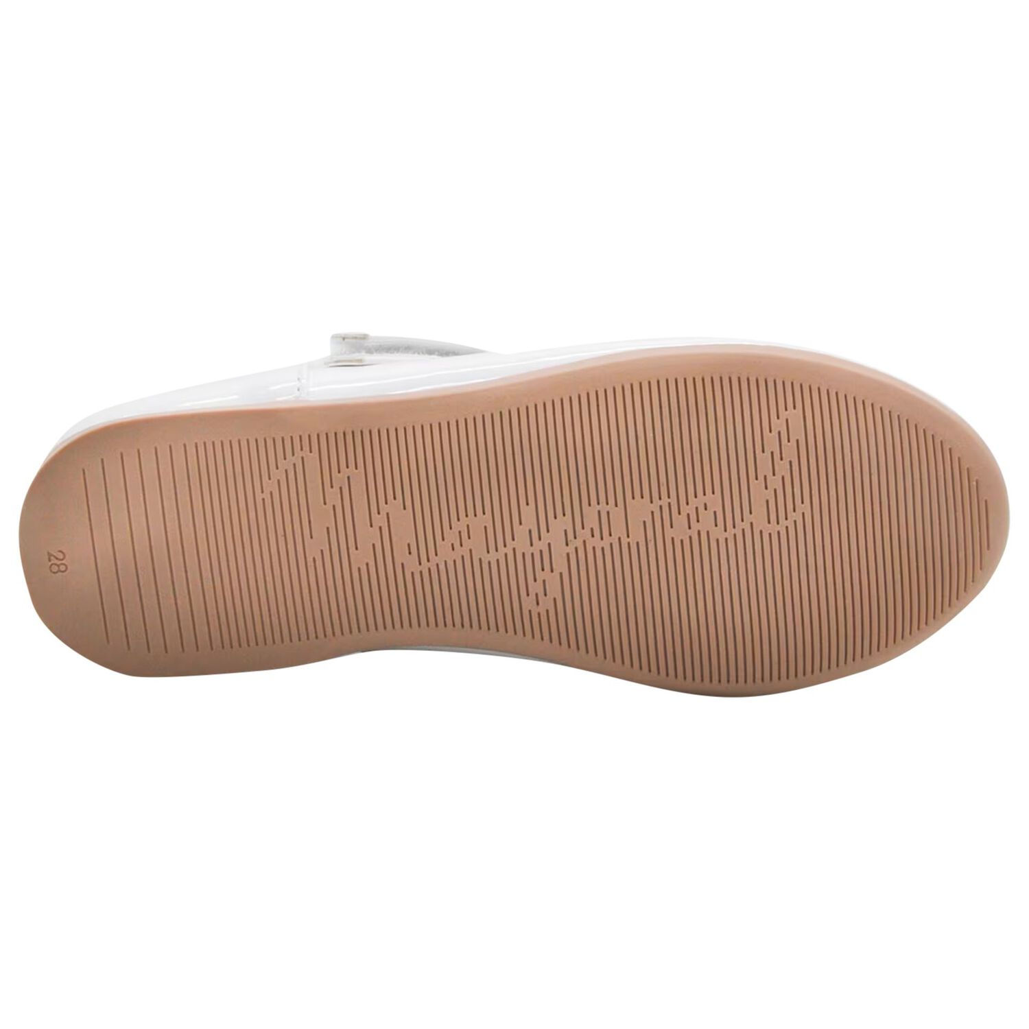 Girls White Flower Shoes, 1, hi-res