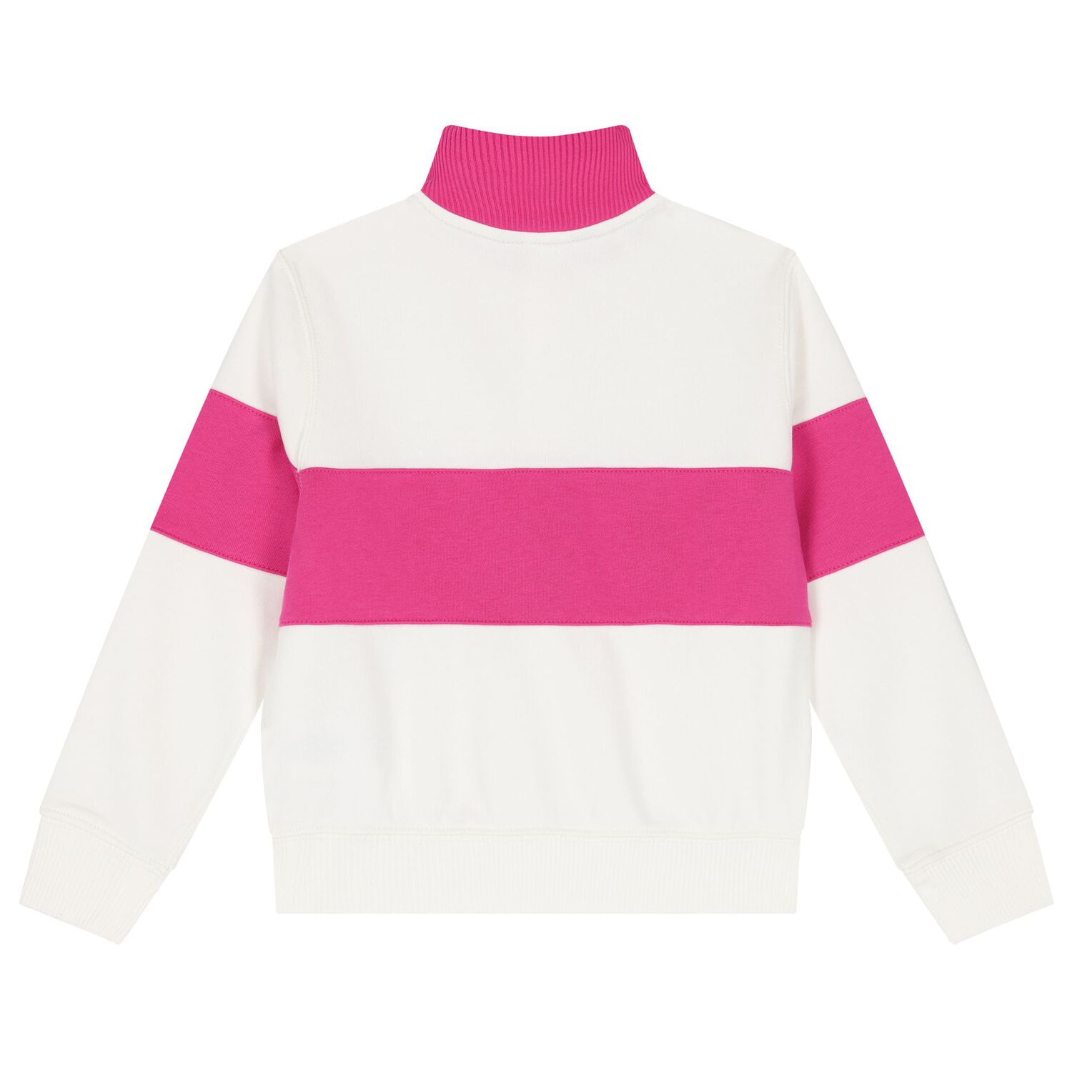 Girls White & Pink Logo Sweatshirt, 1, hi-res image number null