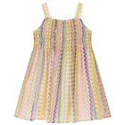 Girls Multi-Coloured Zigzag Dress, 1, hi-res