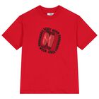 Girls Red Logo T-Shirt, 1, hi-res