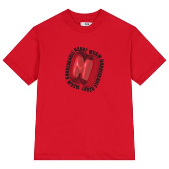 Girls Red Logo T-Shirt