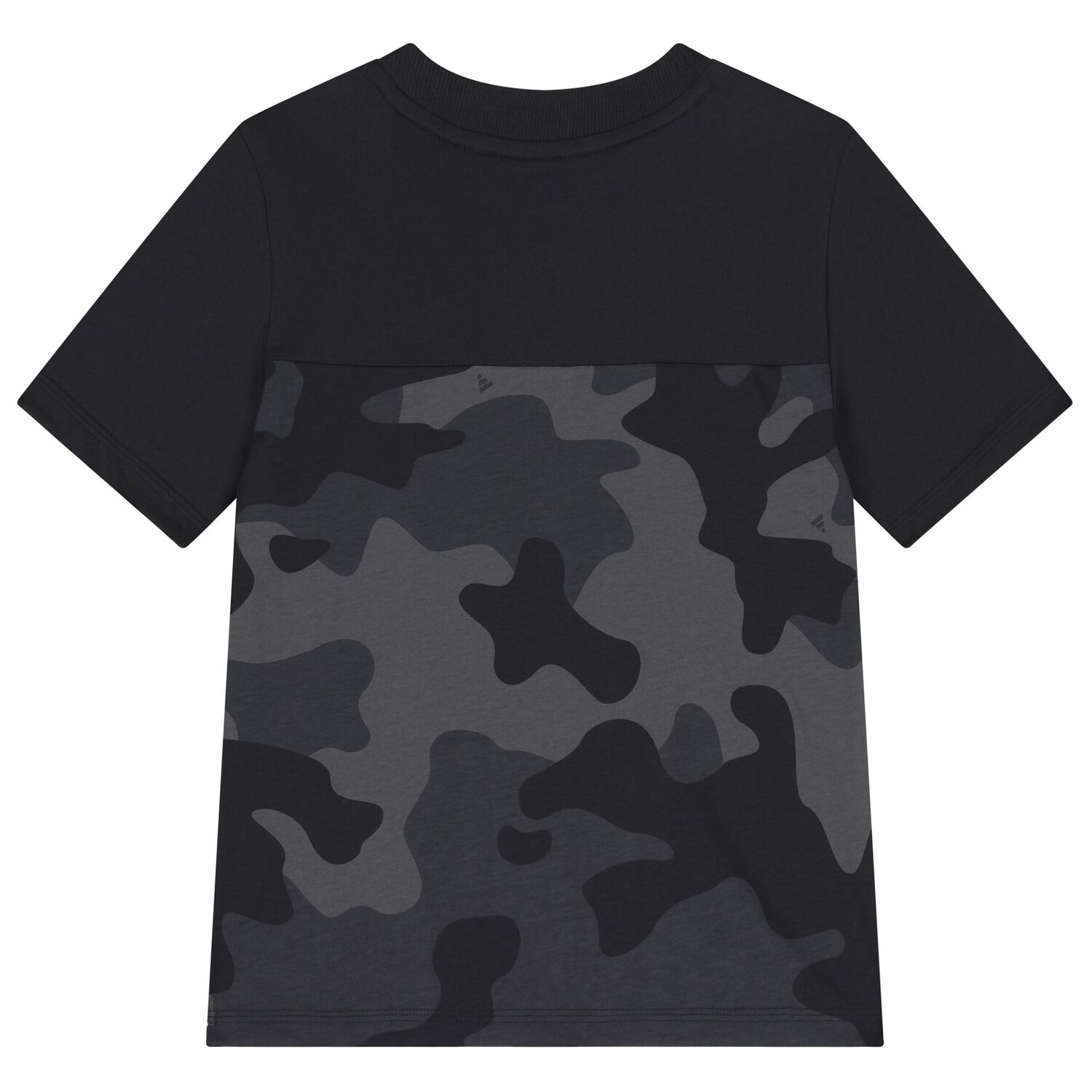 Black & Grey Logo Camouflaged T-Shirt, 1, hi-res