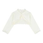 Baby Girls Ivory Knitted Cardigan, 1, hi-res