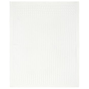 White Knit Baby Blanket