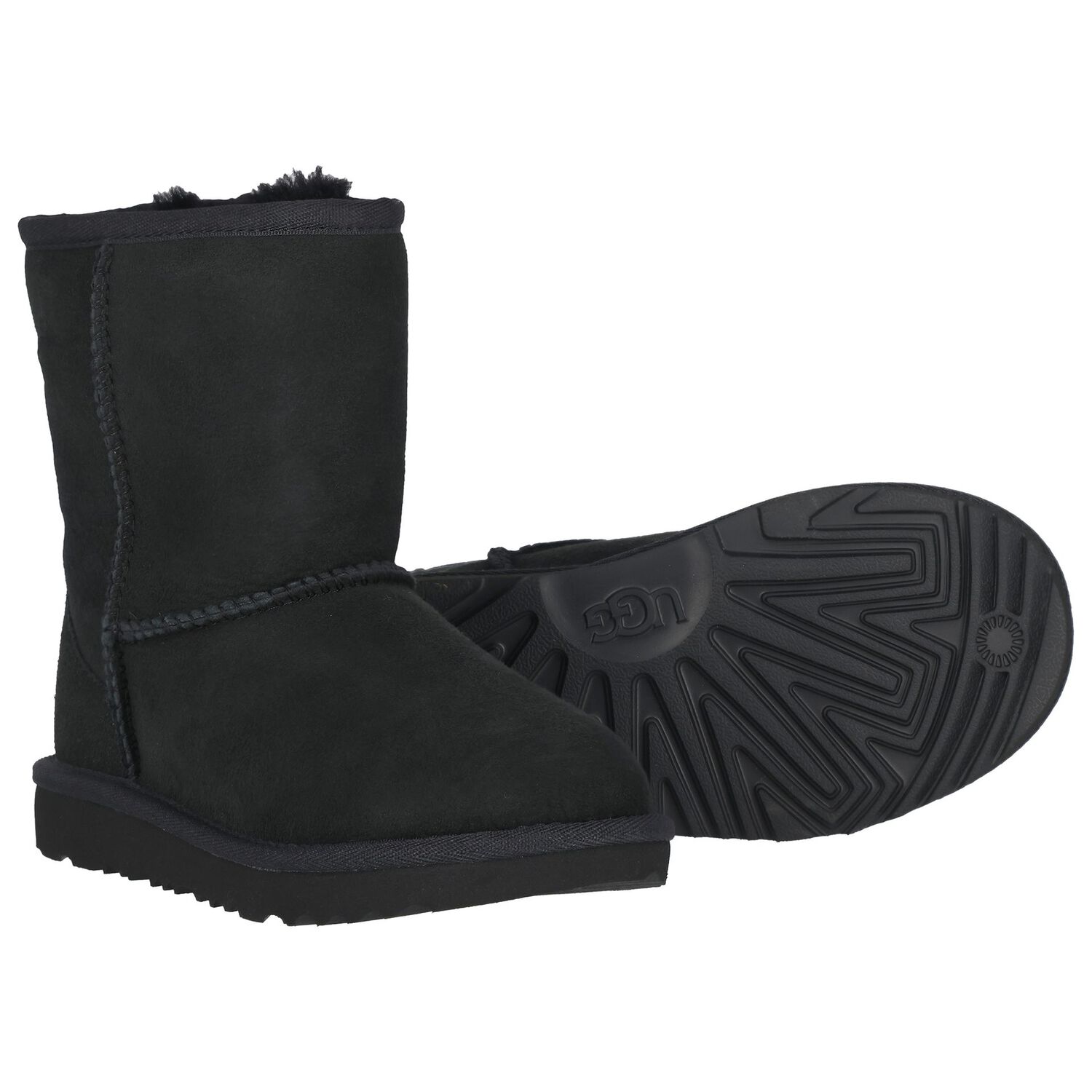Black Classic II Suede Boots, 1, hi-res image number null