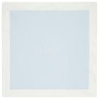 Baby Boys Blue & White Logo Blanket, 2, hi-res