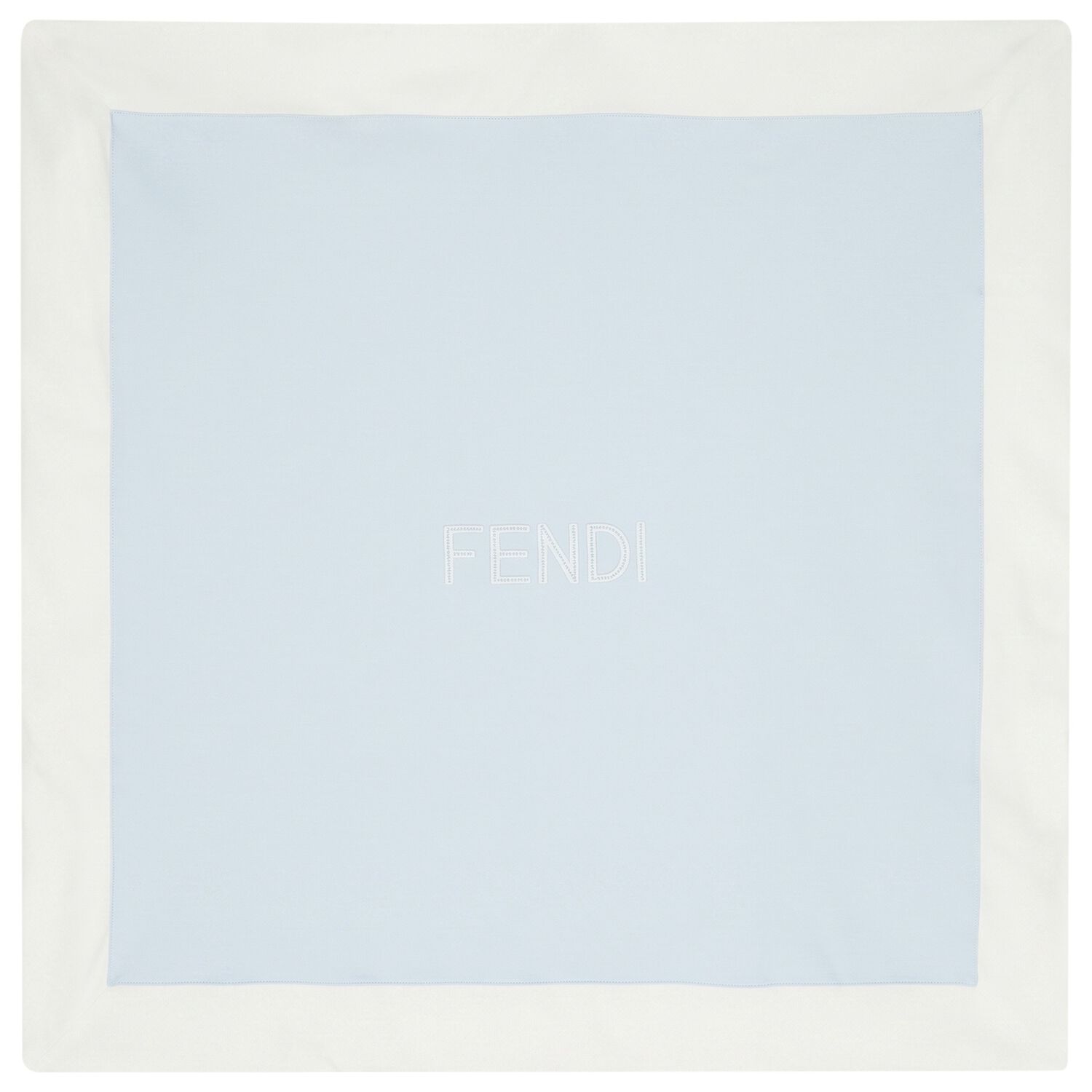 Baby Boys Blue & White Logo Blanket, 2, hi-res