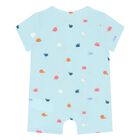 Baby Boys Blue Romper, 1, hi-res