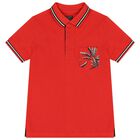 Boys Red Polo Shirt, 1, hi-res