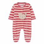 Baby Girls Red & Ivory Bear Babygrow, 1, hi-res