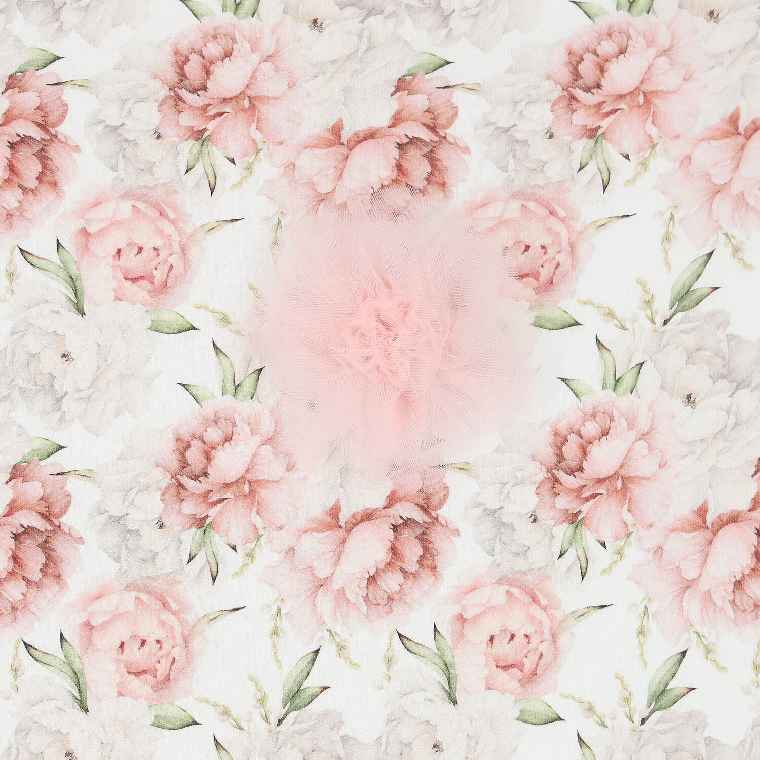 Baby Girls White Floral Blanket, 1, hi-res image number null