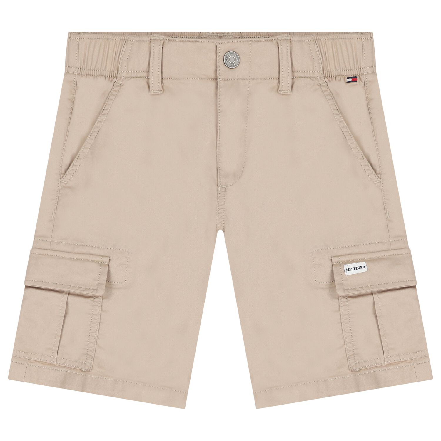 Boys Beige Logo Shorts, 2, hi-res image number null