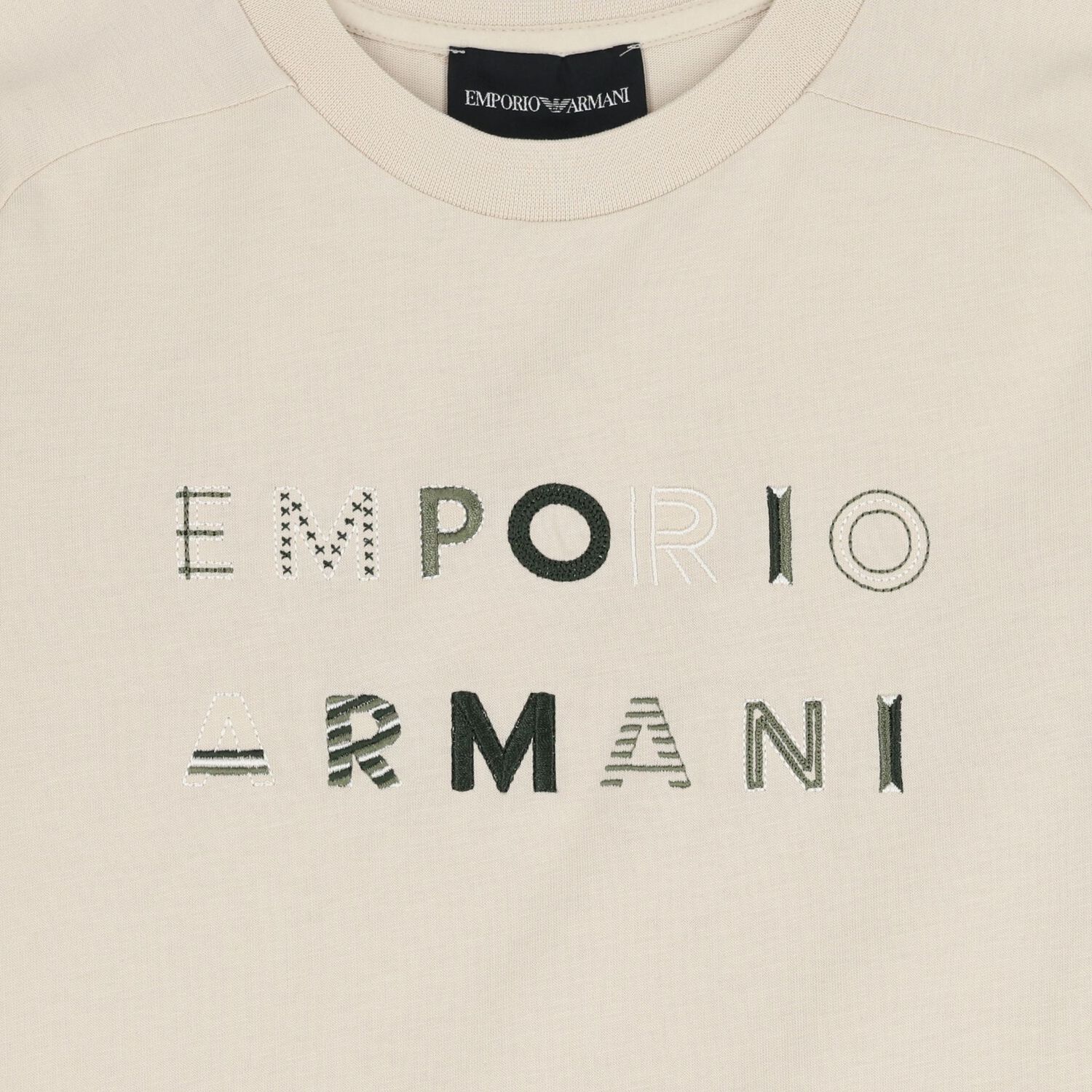 Boys Beige Logo T-Shirt, 1, hi-res