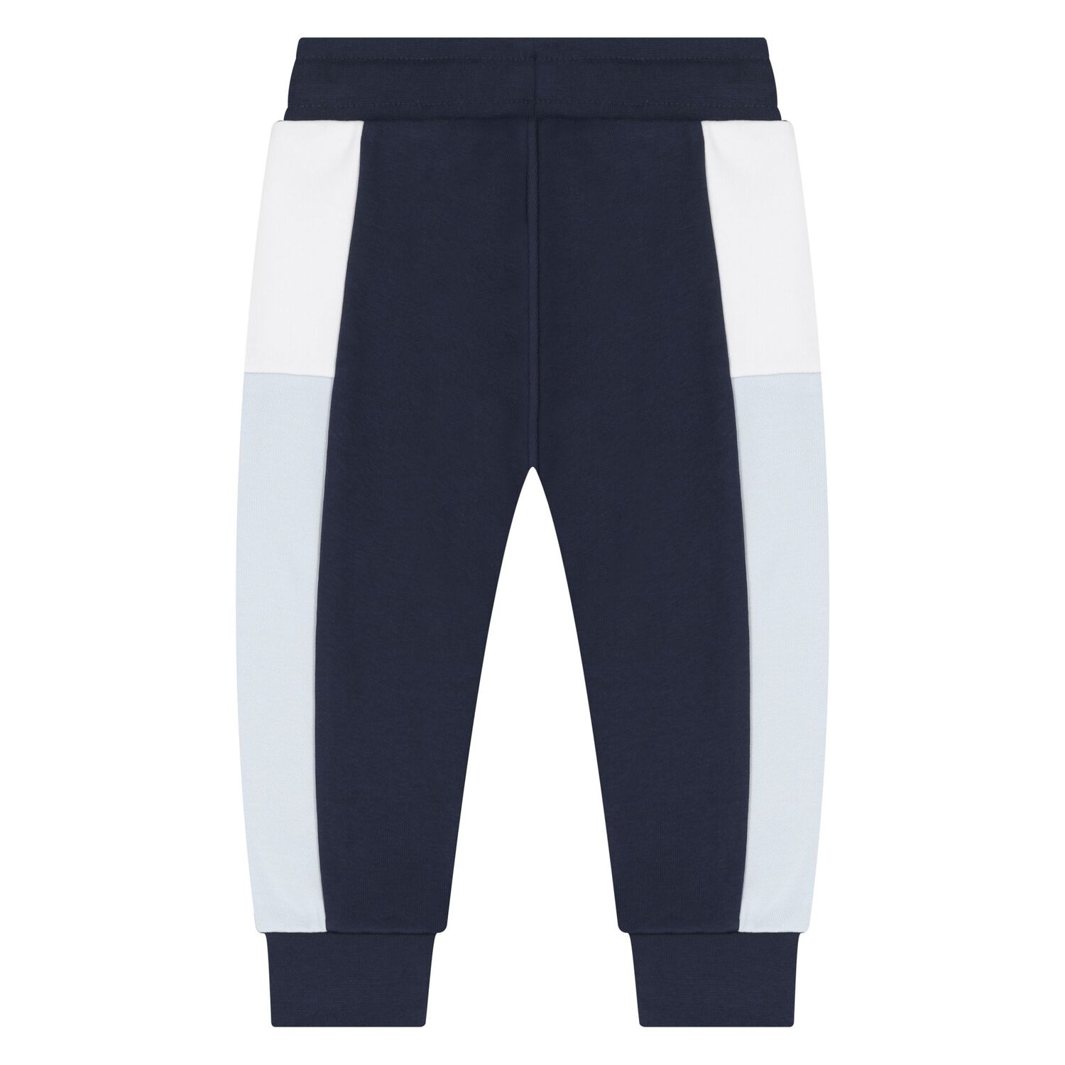 Younger Boys Navy Blue, Blue & White Joggers, 3, hi-res