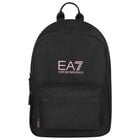 Girls Black & Pink Logo Backpack, 3, hi-res