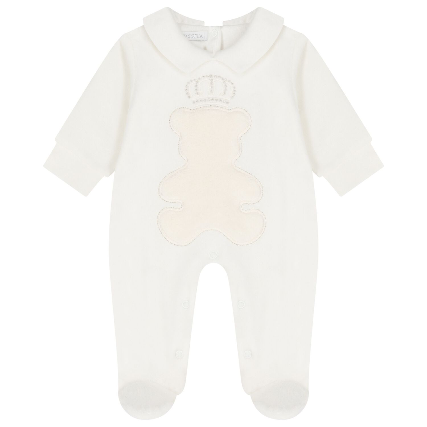 Ivory Teddy Bear Babygrow, 1, hi-res image number null