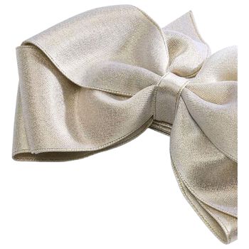 Girls Gold Bow Hairclip