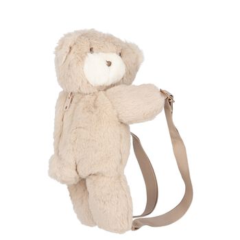 Mayoral Girls Beige Teddy Bear Backpack, 1 Girls Beige Teddy Bear Backpack