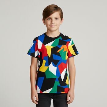 Boys Multi-Coloured Logo T-Shirt
