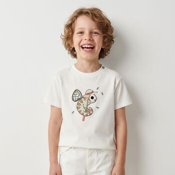 Younger Boys Ivory T-Shirt