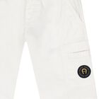 Boys White Logo Shorts, 1, hi-res