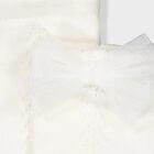 Younger Girls White Bow Knitted Socks, 4, hi-res