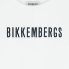 Boys White & Navy Blue Logo Shorts Set, 1, hi-res