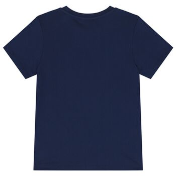 Boys Navy Blue Elephant Logo T-Shirt