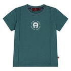 Younger Boys Green Logo T-Shirt, 1, hi-res