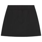 Girls Black & White Logo Skirt, 1, hi-res