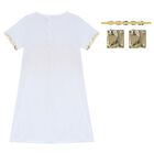 GIrls White & Red Toga Costume, 1, hi-res