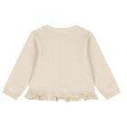 Baby Girls Beige & Ivory Tulle Skirt Set, 2, hi-res