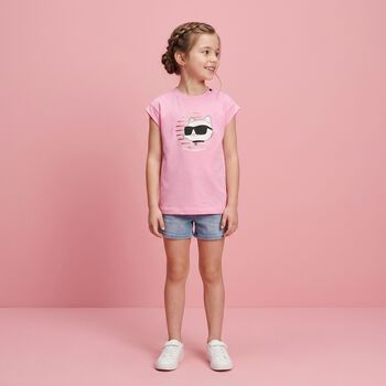 Girls Pink Choupette Logo Dress