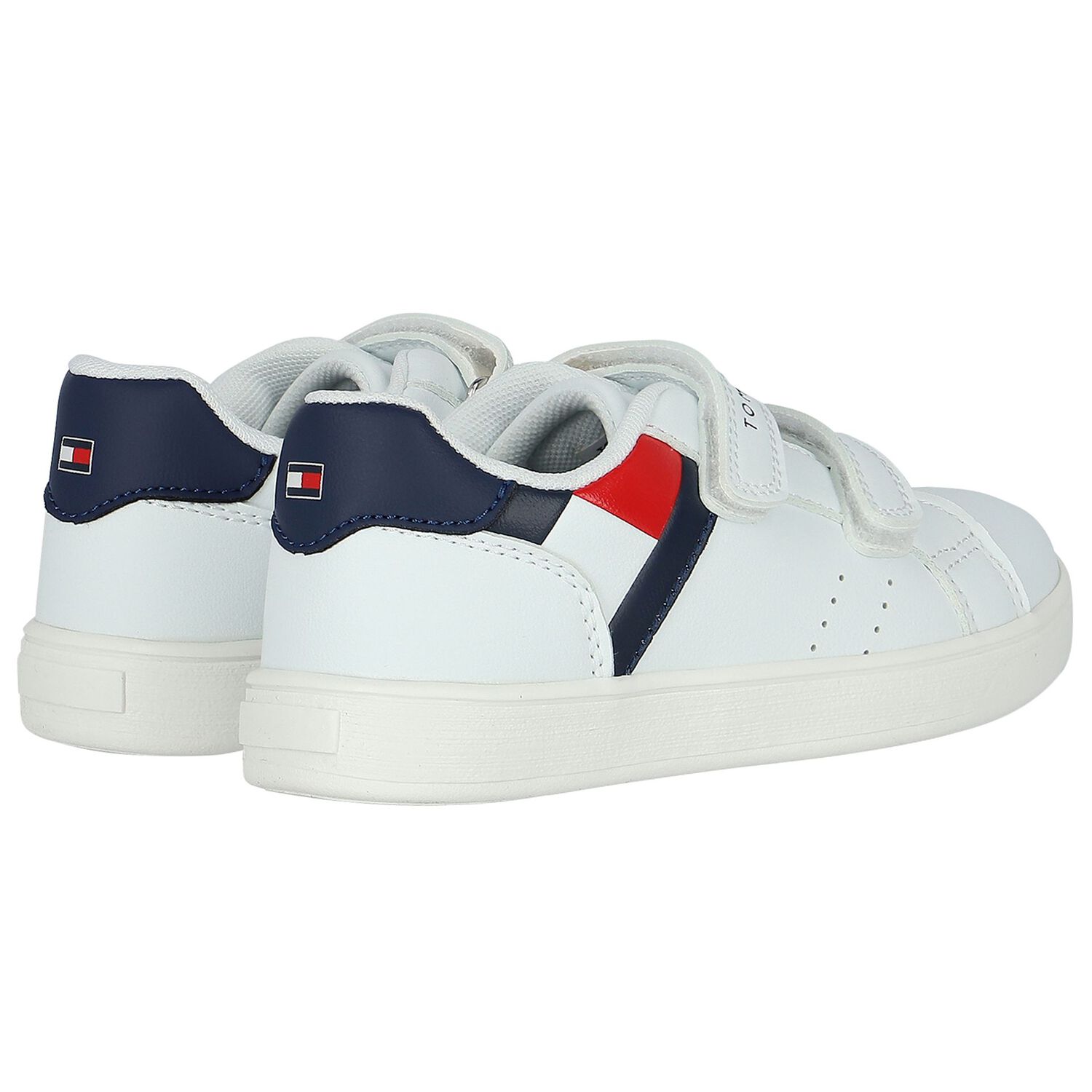 Boys White Logo Trainers, 1, hi-res image number null