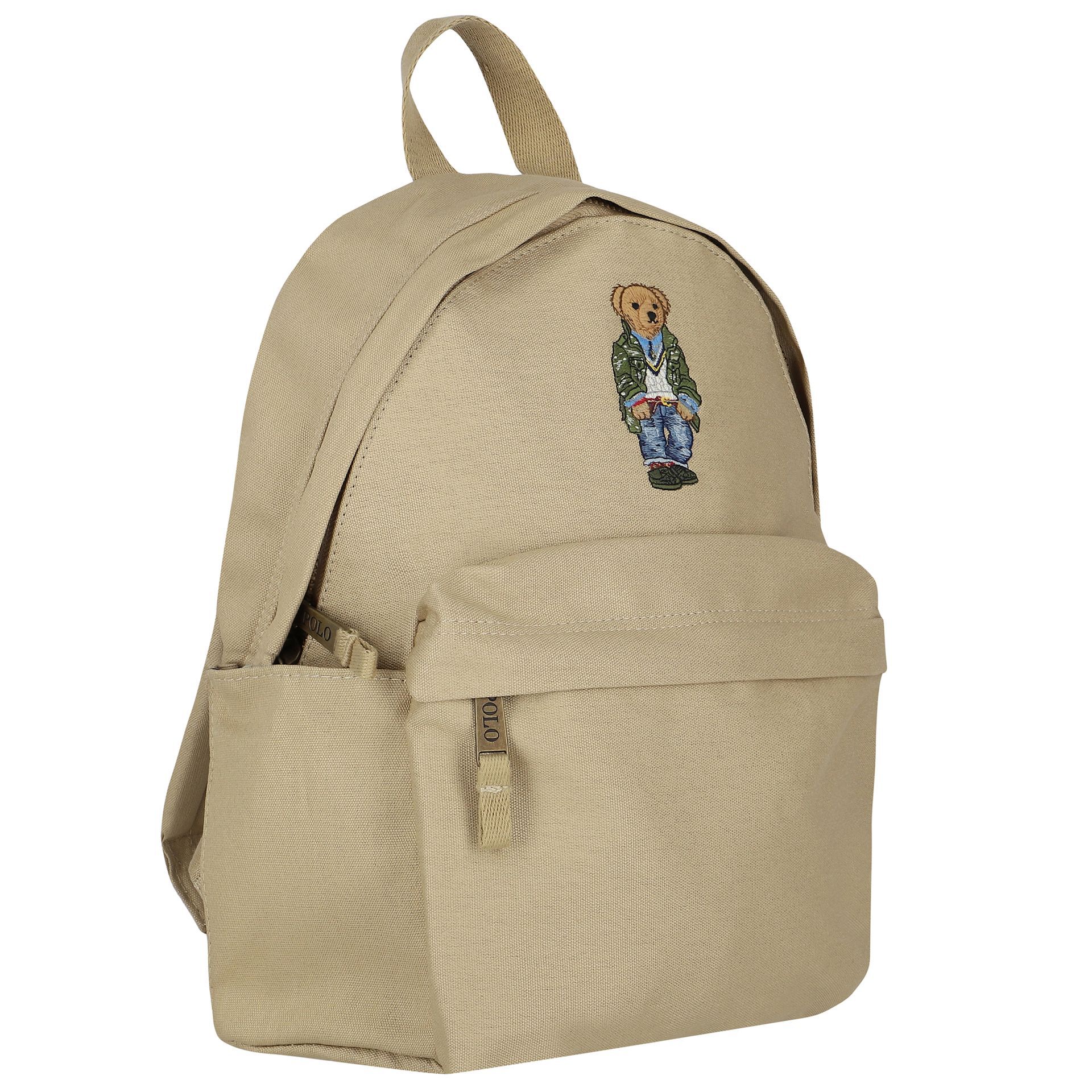 Ralph Lauren Boys Beige Polo Bear Backpack | Junior Couture USA Ralph Lauren Boys Beige Polo Bear Backpack | Junior Couture USA