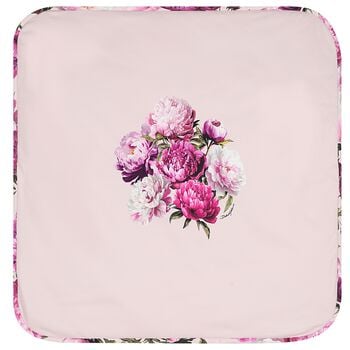 Baby Girls Pink Peony Blanket