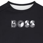 طقم بنطلون قابل للعكس بالشعار للاولاد باللون الابيض والاسود , 1, hi-res