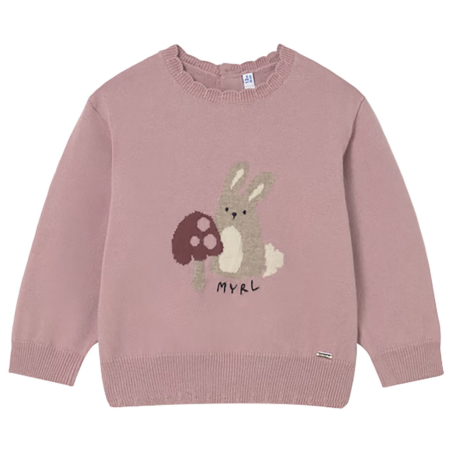 Younger Girls Pink Bunny Jumper, 1, hi-res image number null
