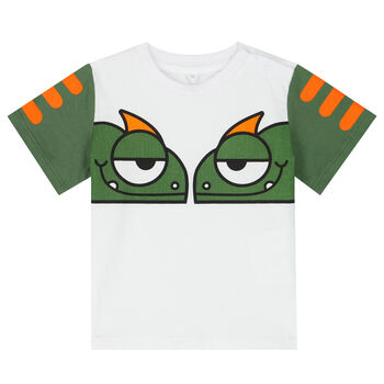 Younger Boys White Gecko T-Shirt