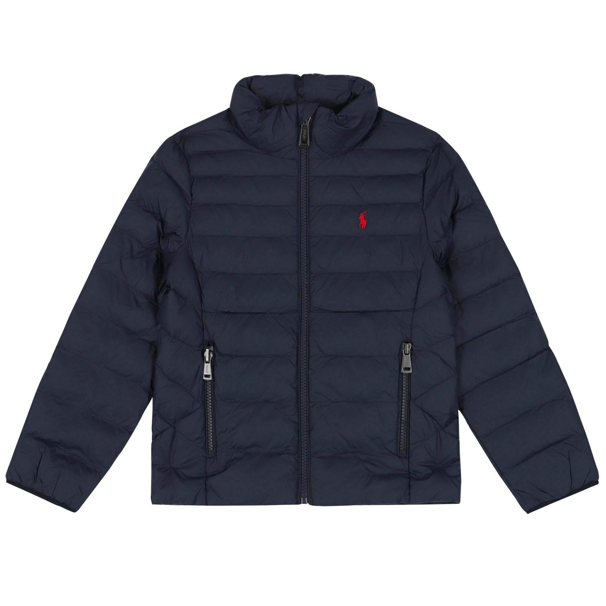 Ralph Lauren Girls Navy Logo Puffer Jacket Junior Couture USA
