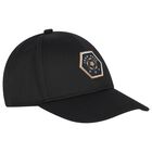 Boys Black Logo Cap, 1, hi-res
