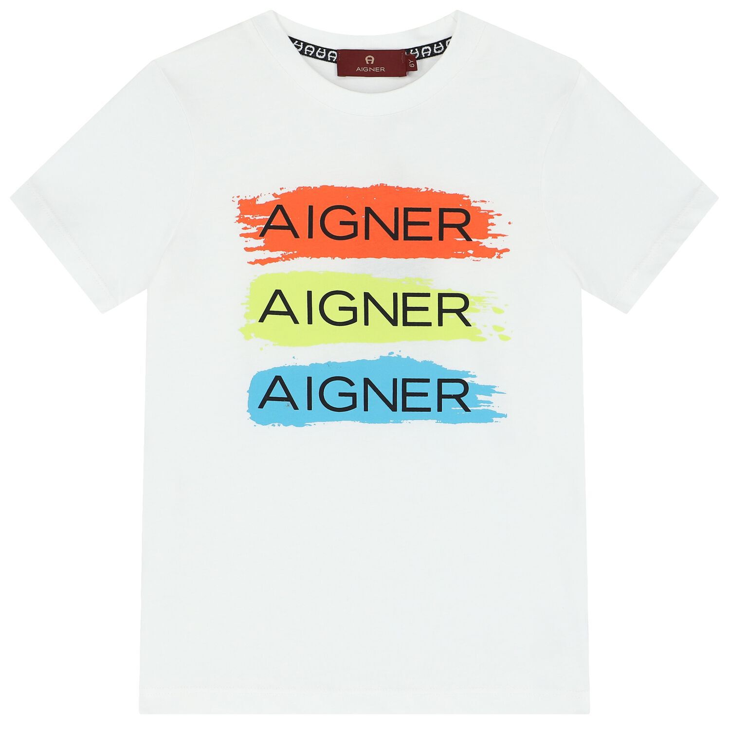 Boys White Logo T-Shirt, 1, hi-res